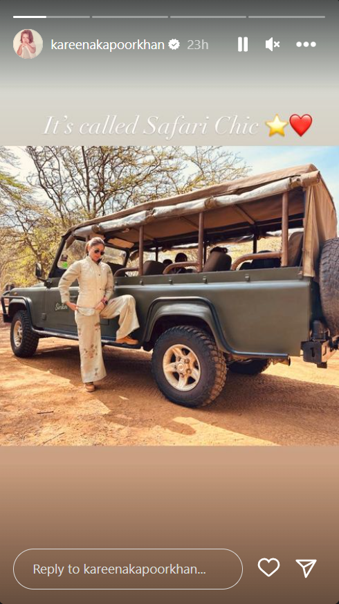 Taimur poses on jeep; Jeh photobombs Kareena, Saif Ali Khan