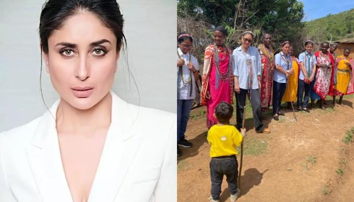 Taimur poses on jeep; Jeh photobombs Kareena, Saif Ali Khan